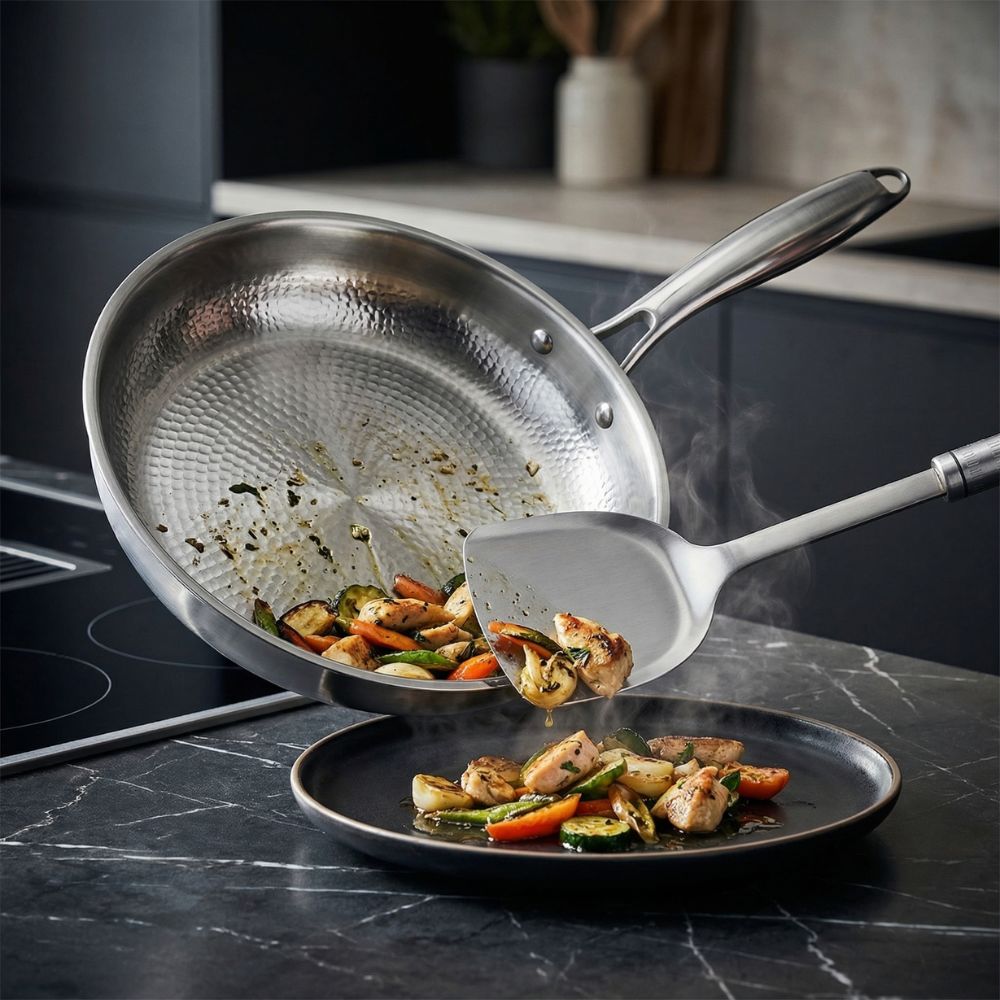 Pure Titanium Frying Pan with Utensil | Bundle