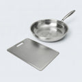 Titanium Cook & Prep Bundle | Hammered Pan with Cutting Board Set
