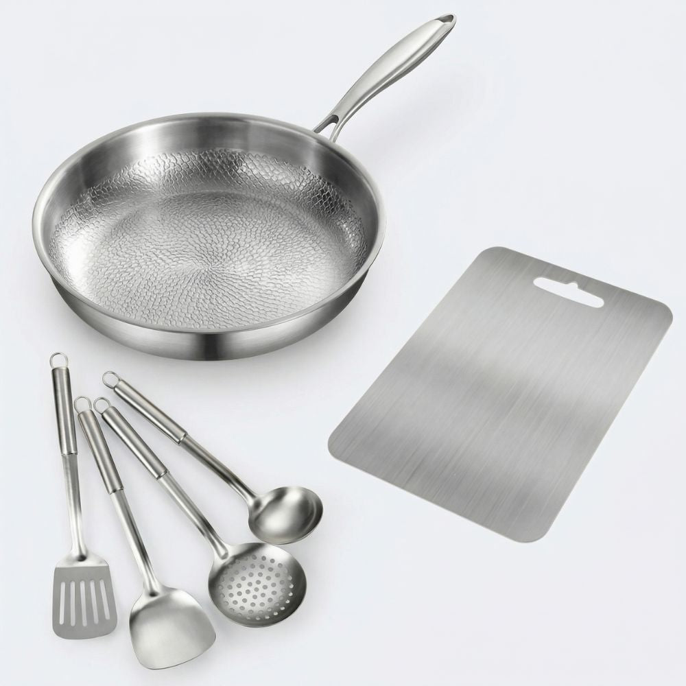 Pure Titanium Kitchen Essentials Set | 6-Piece Cookware Bundle