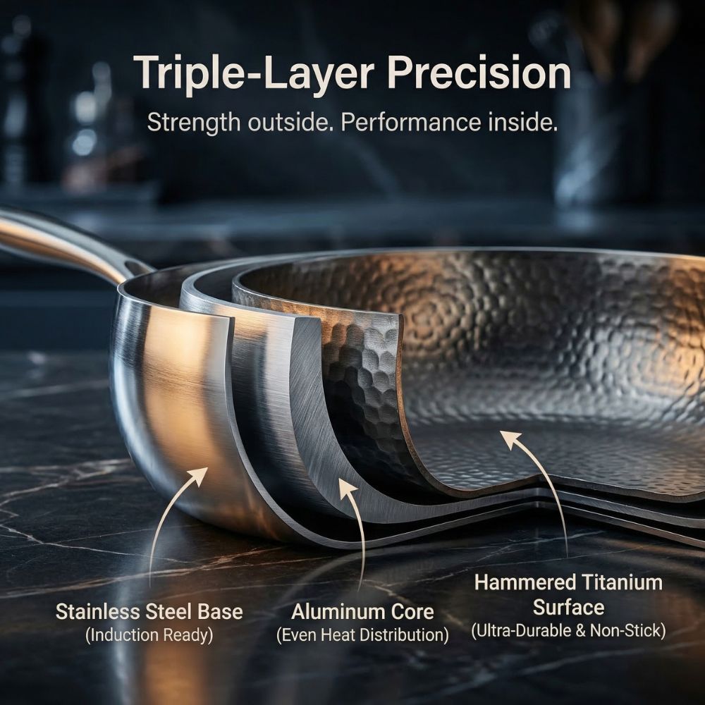 Pure Titanium Cookware Set Pro