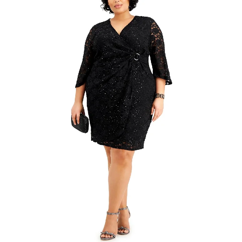 Limited Quantity minimalistic dressConnected Apparel Womens Plus Lace O- Ring Wrap Dress Limited Quantity minimalistic dressConnected Apparel Womens Plus Lace O- Ring Wrap Dress