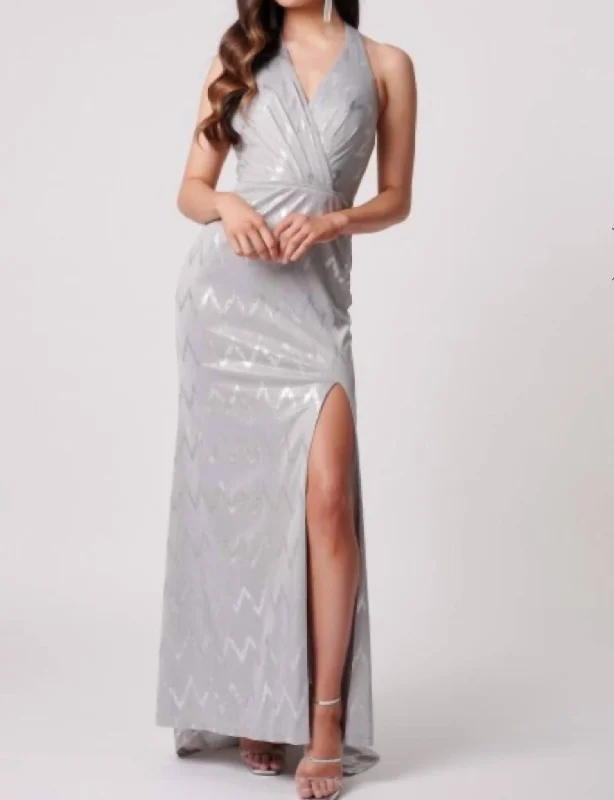 New Markdowns floral wrap dressMissouri Dress In Silver
