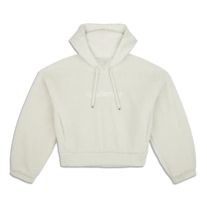 Weekend Special Textured Fleece Embroidered Logo Hoodie - Resale