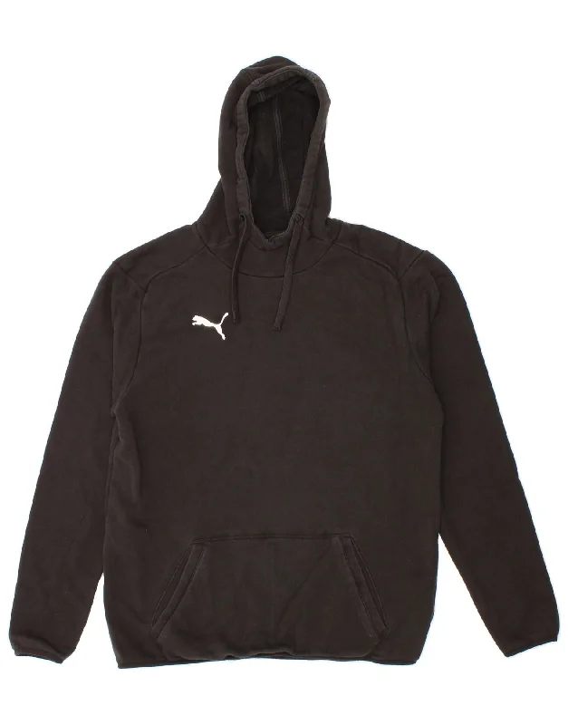 Sale Event PUMA Mens Hoodie Jumper Medium Black Cotton