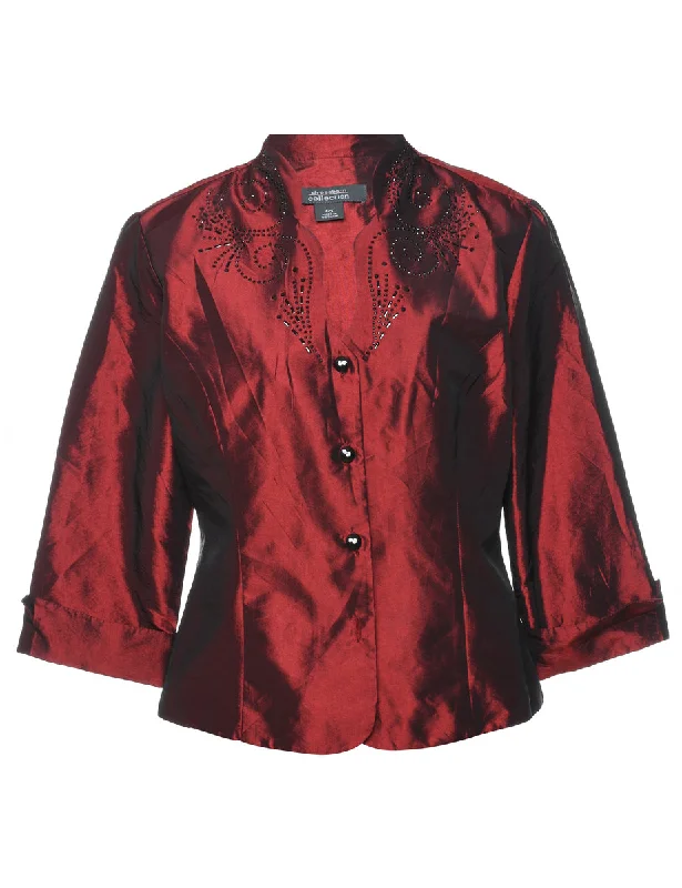 Can't Miss cozy jacketMetallic Classic Metallic Evening Jacket - M
