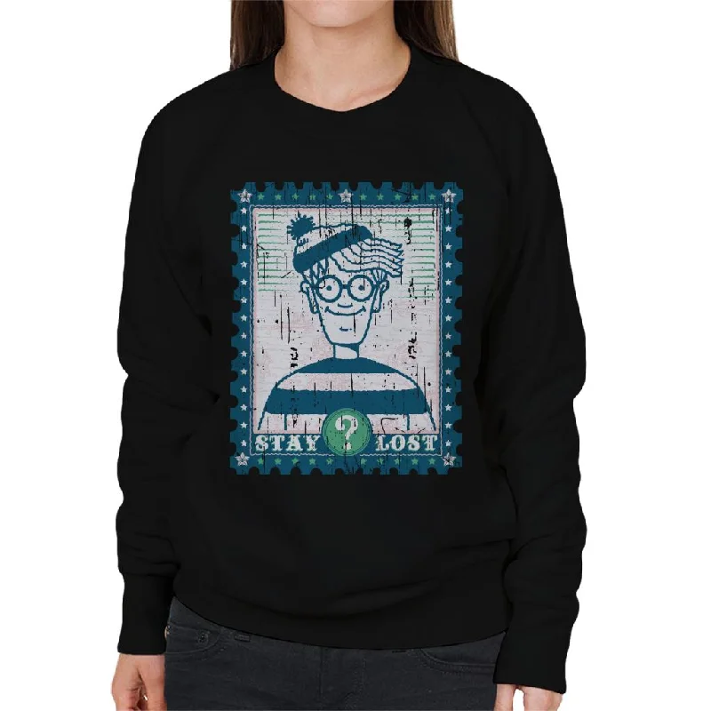 Overstock fashionable fitness sweatshirtWhere's Wally At Sea Stay Lost Women's Sweatshirt