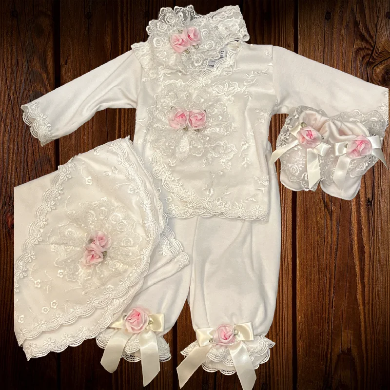 Amazing Deals flowy evening dressKatie Rose Ivory Set