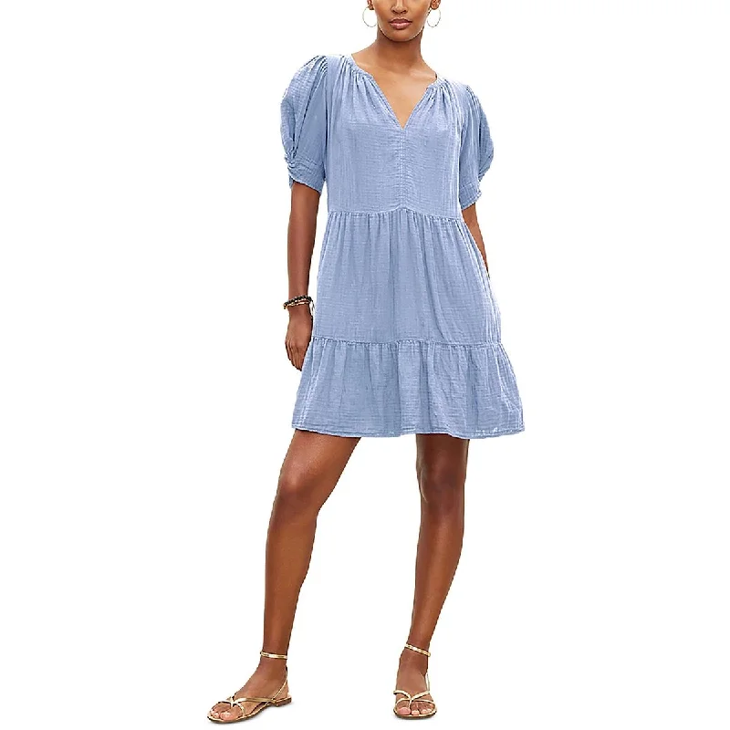 Flash Sale mini dressVELVET BY GRAHAM & SPENCER Womens Ruched Cotton Mini Dress