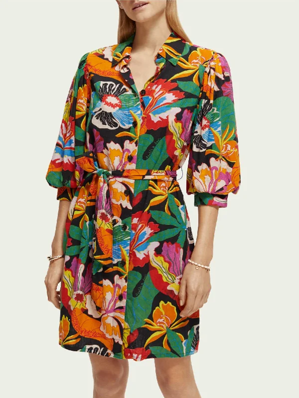 Price Rollback comfy dressCassie Linen Blend Dress In Floral