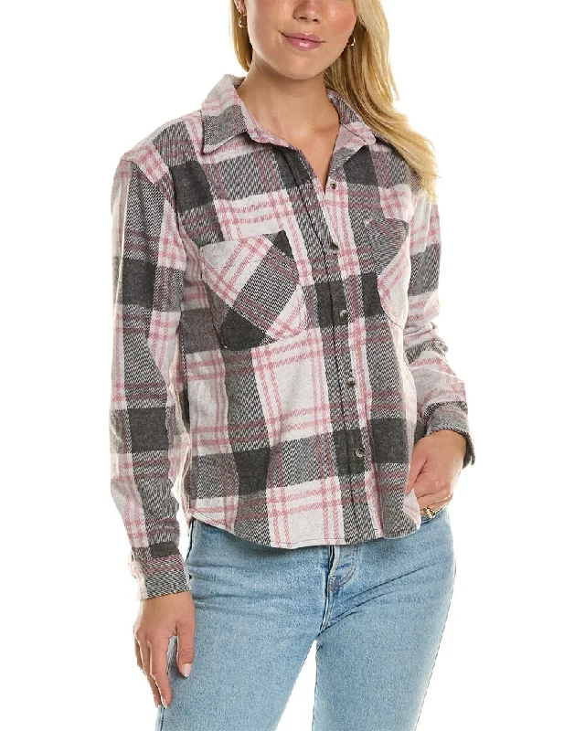 Now or Never zippered bomber jacketBeachlunchlounge Cropped Button Front Shirt Jacket