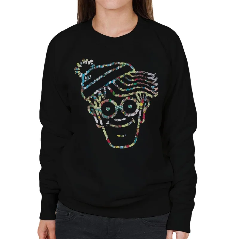 While Supplies Last sleek sports hoodieWhere's Wally Crowd Outline Women's Sweatshirt