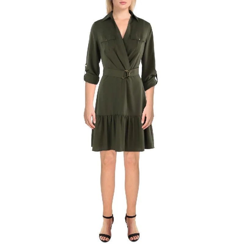 Stock Clearance long sleeve dressLauren Ralph Lauren Womens Belted Above Knee Shirtdress Stock Clearance long sleeve dressLauren Ralph Lauren Womens Belted Above Knee Shirtdress