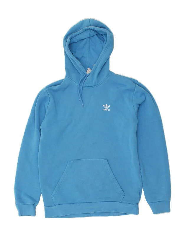 Exclusive Access ADIDAS Mens Hoodie Jumper Small Blue Cotton
