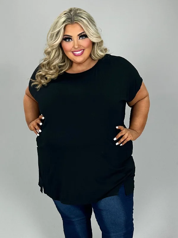 Early Access floral dress34 SSS {Take A Minute} Black Tunic w/Side Slits EXTENDED PLUS SIZE 4X 5X 6X Early Access floral dress34 SSS {Take A Minute} Black Tunic w/Side Slits EXTENDED PLUS SIZE 4X 5X 6X