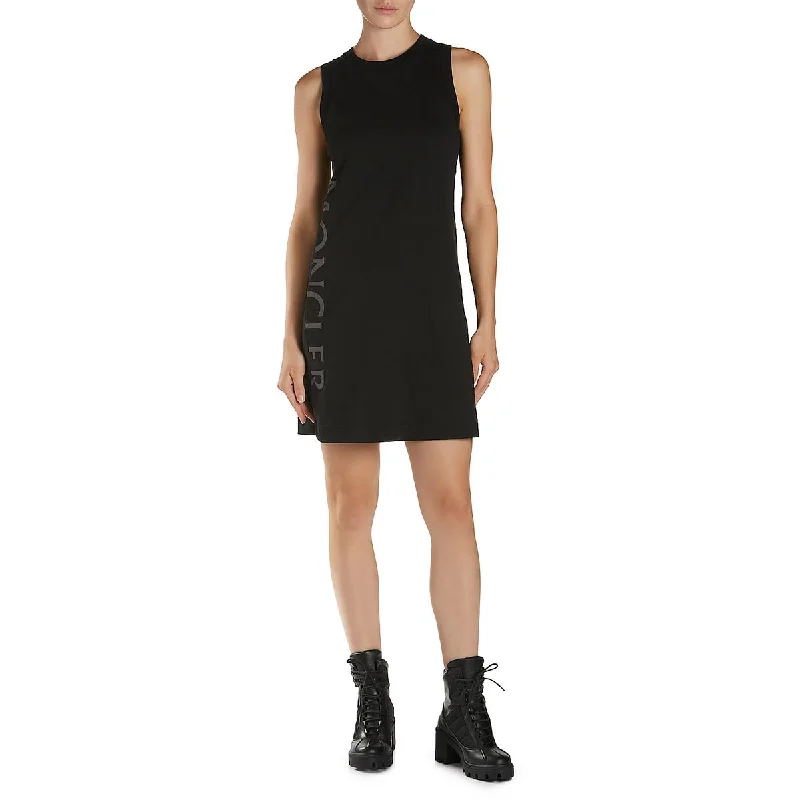 Crazy Savings chic shift dressMoncler Womens Mesh Inset Above Knee T-Shirt Dress