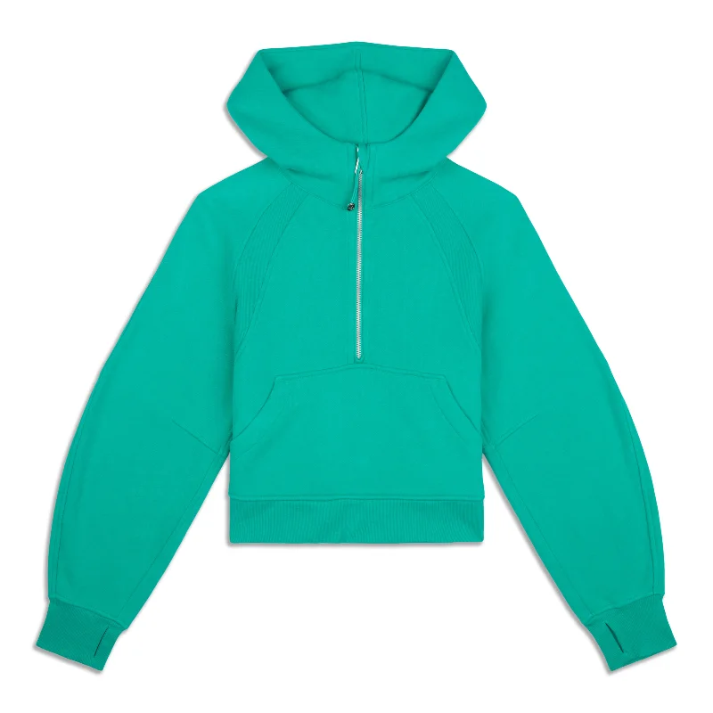 Price Reduction Scuba Oversized Half-Zip Hoodie - Resale
