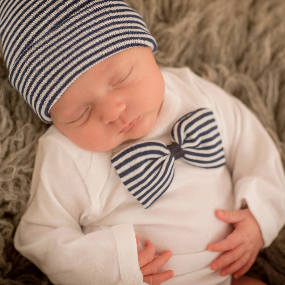 Warehouse Sale oversized dressIly Bean Navy Bow Tie Onesie