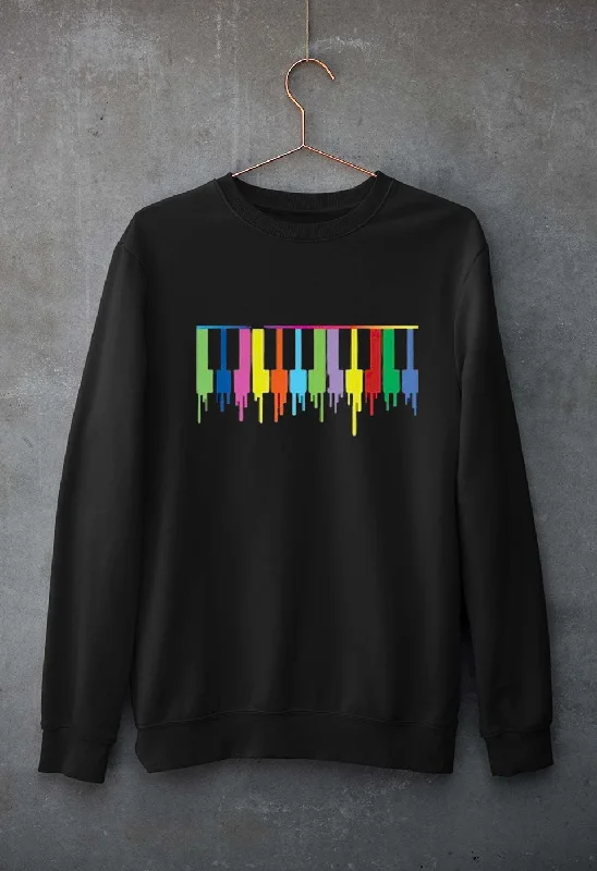Final Sale graphic gym sweatshirtPiano Unisex Sweatshirt for Men/Women
