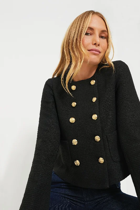 Big Discounts stylish soft shell jacketBlack Tweed Marais Jacket