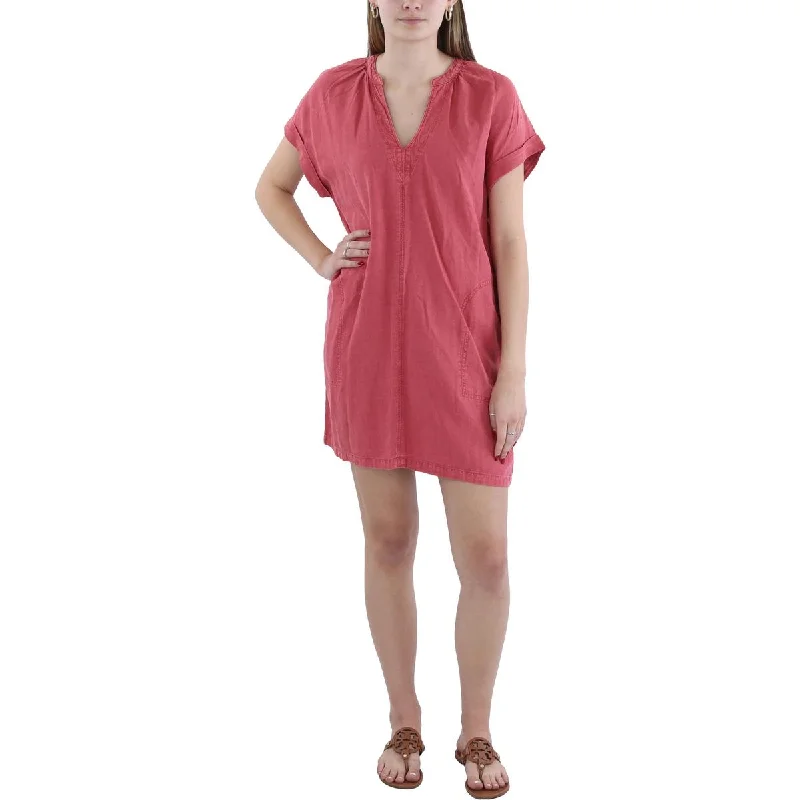 Today Only midi dressSplendid Womens Lauren Split Neck Short Mini Dress