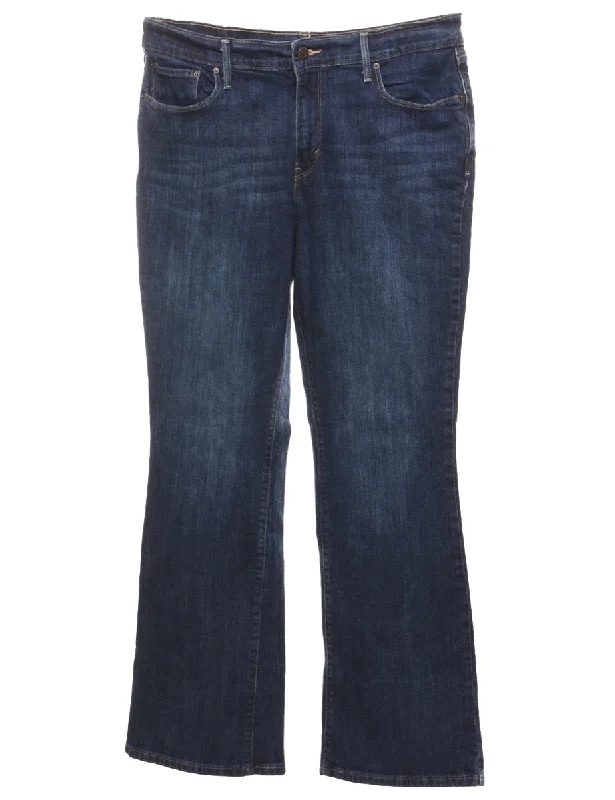 Don't Wait cool leather jacketBoot Cut Levi's Jeans - W32 L30