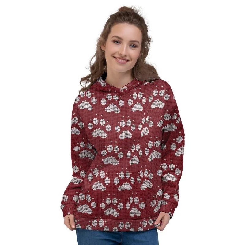 Unmissable Offer Christmas Ugly Paw Women's Hoodie