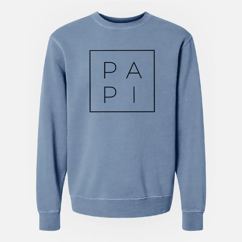 Final Markdown fashion gym hoodiePapi Boxed - Unisex Pigment Dyed Crew Sweatshirt
