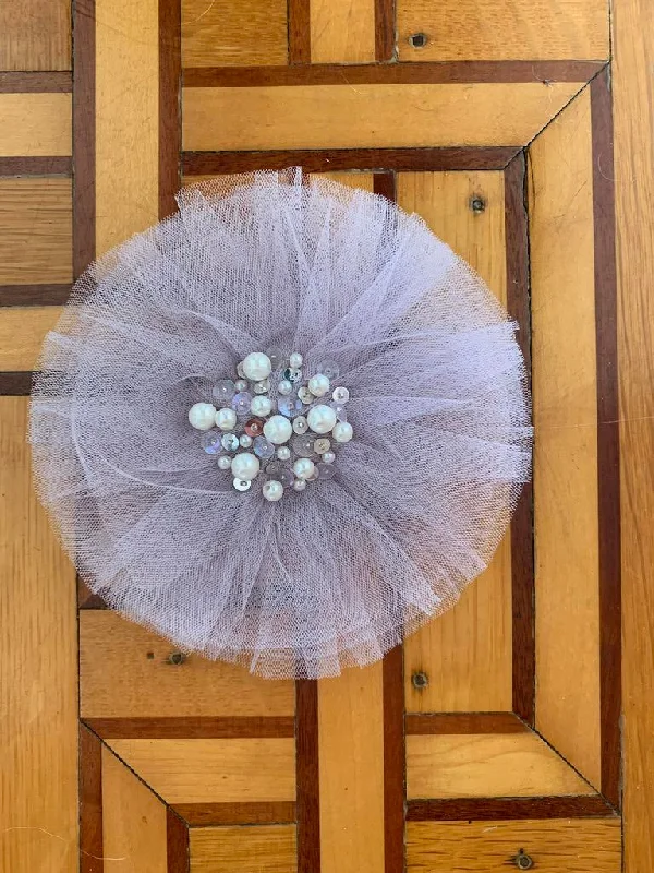 Year-End Clearance denim dressLilac Tulle Clip or Headband