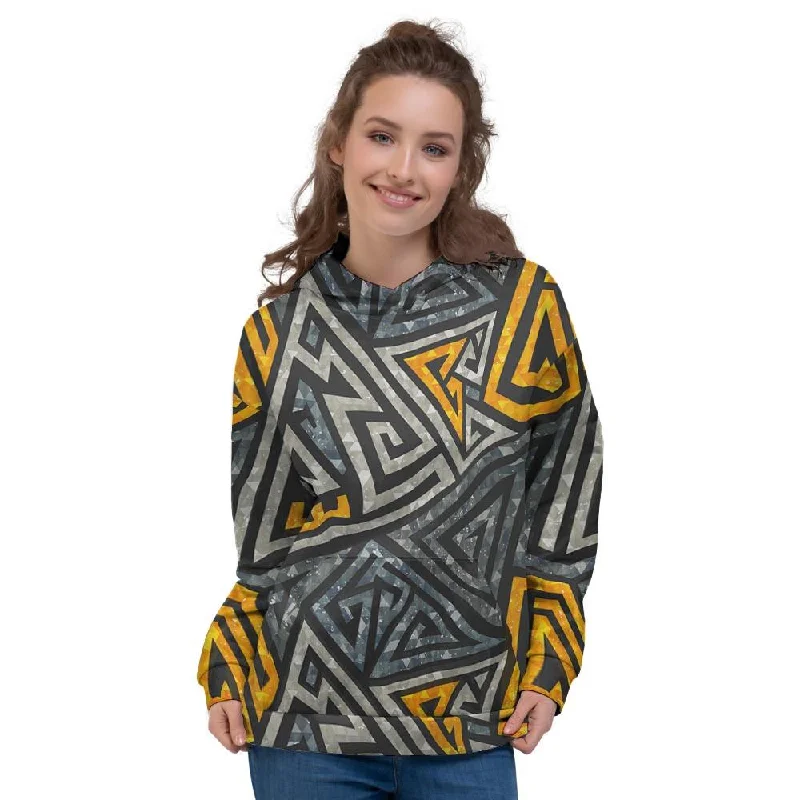 Super Savings Grunge Geometric Triangle Women's Hoodie