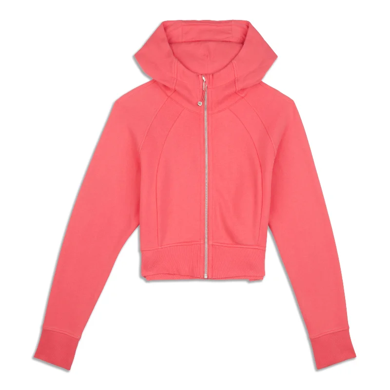 Stock Up and Save Scuba Full-Zip Cropped Hoodie - Resale