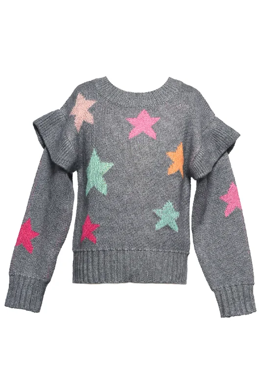 Price Slash long-sleeve floral dressLong Sleeve Star Sweater