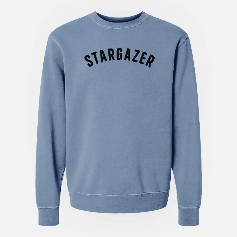 Deep Discounts fitted workout hoodieStargazer - Articulate Collection - Unisex Pigment Dyed Crew Sweatshirt