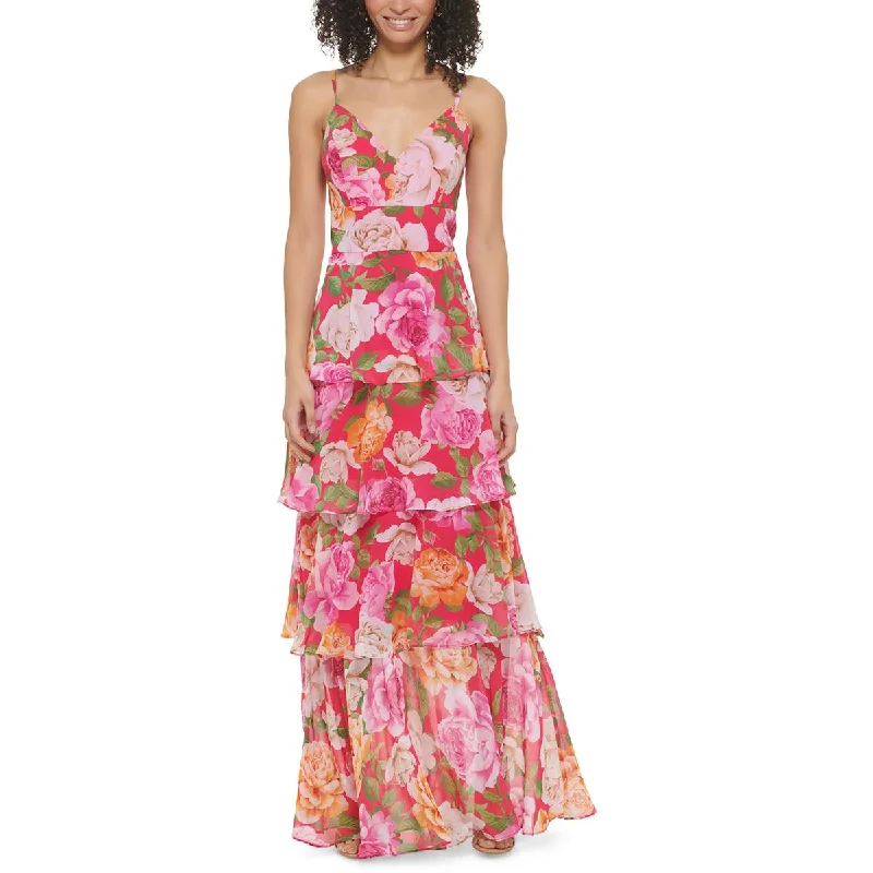 Reduced Prices sleek midi dressEliza J Womens Tiered Long Maxi Dress