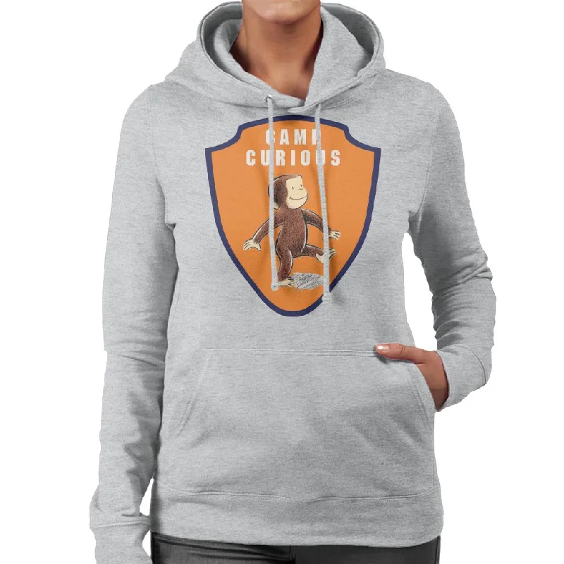 Must-Have Deals soft sports hoodieCurious George Camp Badge Women's Hooded Sweatshirt