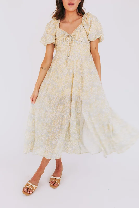 Value Deals casual evening dressLemon Bloom Dress