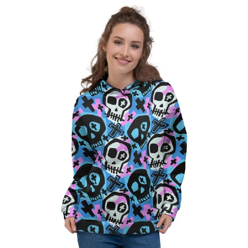Buy More, Save More Graffiti Skull Print Women's Hoodie