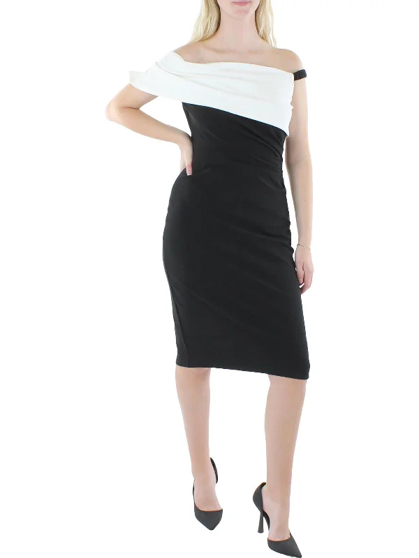 While Supplies Last elegant dressWomens Slit Midi Sheath Dress