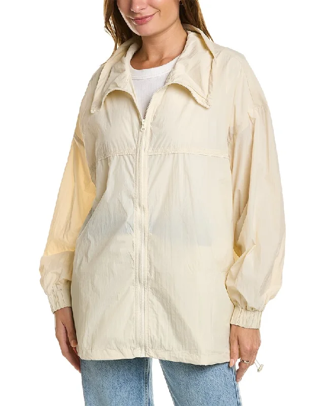 New Deals high-fashion jacketLyra & Co Funnel Neck Windbreaker
