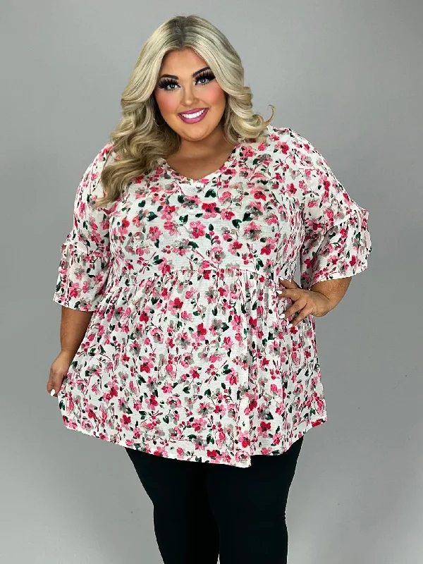 Overstock ruffle dress61 PSS {Happy Life} Pink Floral Babydoll V-Neck Tunic EXTENDED PLUS SIZE 3X 4X 5X Overstock ruffle dress61 PSS {Happy Life} Pink Floral Babydoll V-Neck Tunic EXTENDED PLUS SIZE 3X 4X 5X