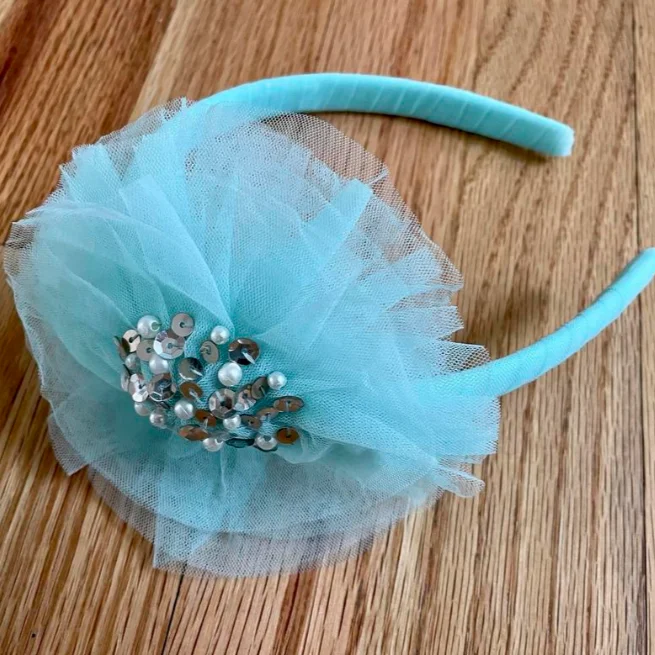 Savings Alert floral dressTiffany Blue Tulle Headband or Clip