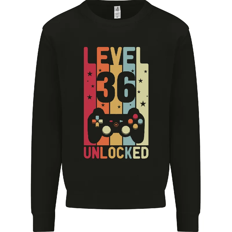Can't Miss fitness hoodie for training36th Birthday Level 36 Gaming Sweatshirt for Men - Video Game Theme Gift
