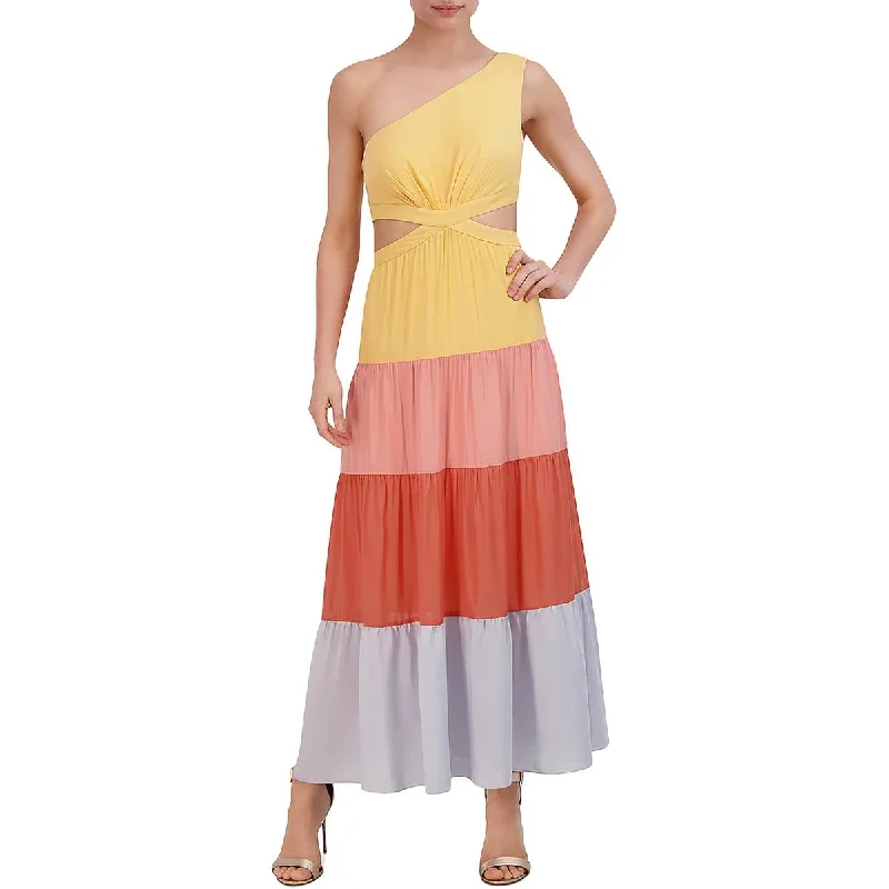 Steals and Deals boho-chic dressBCBGMAXAZRIA Womens One Shoulder Long Maxi Dress