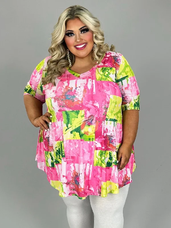Online Specials elegant dress61 PSS {Sweet Symphony} Pink Mixed Print V-Neck Tunic EXTENDED PLUS SIZE 4X 5X 6X Online Specials elegant dress61 PSS {Sweet Symphony} Pink Mixed Print V-Neck Tunic EXTENDED PLUS SIZE 4X 5X 6X