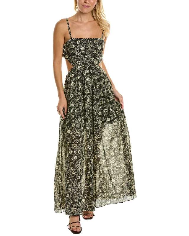 Markdowns romantic dressRebecca Taylor Whisper Silk-Blend Maxi Dress
