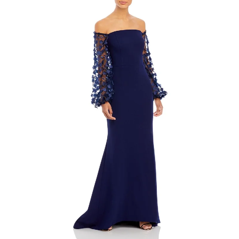 Weekend Deal casual knit dressEliza J Womens Off the Shoulder Maxi Evening Dress