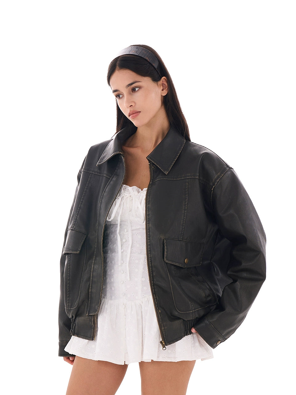 Special Price lightweight puffer jacketVintage Oversized Quilted PU Jacket