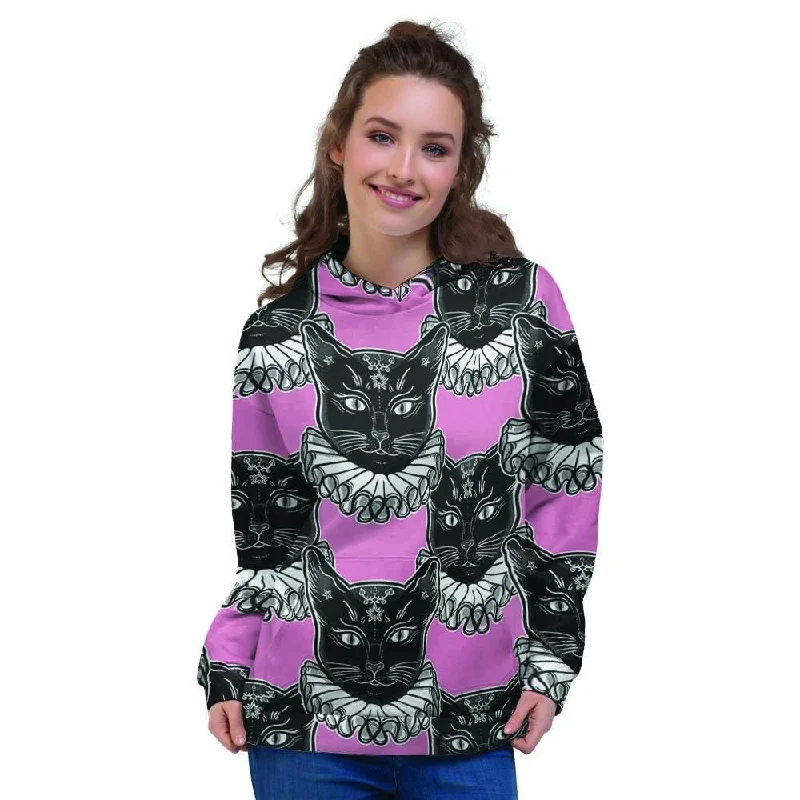 Discount Extravaganza Black Cat Gothic Women's Hoodie