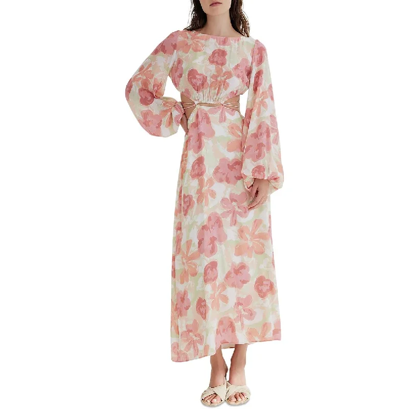 Can't Miss trendy bodycon dressSignificant Other Womens Floral Long Maxi Dress