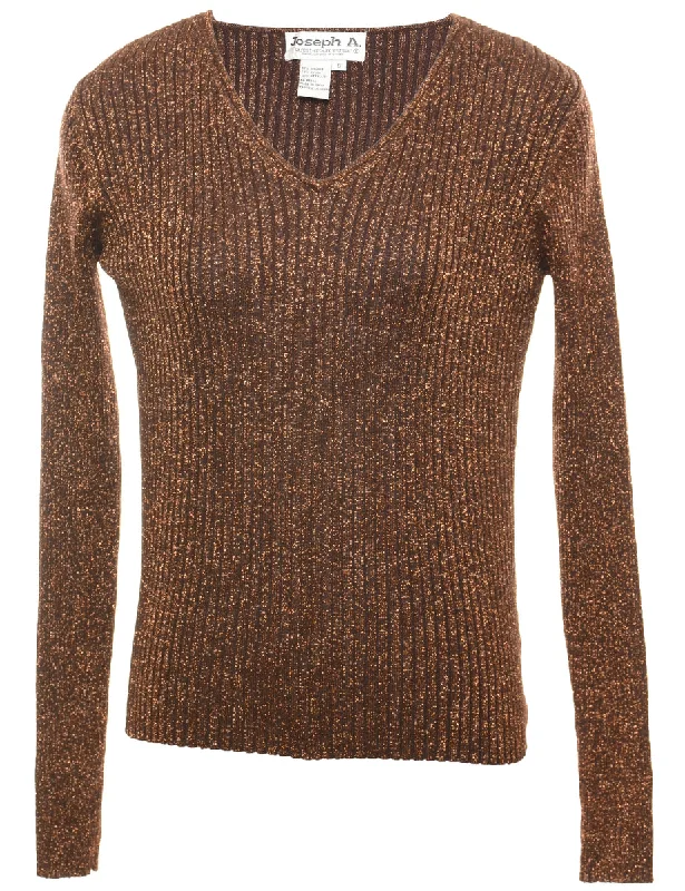 Best Deals athletic windbreakerLurex Thread Pattern Jumper - S