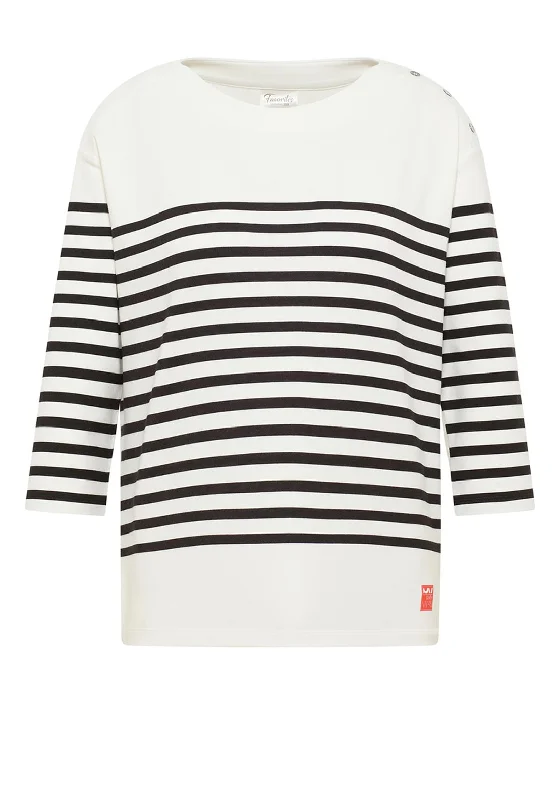 Stock Clearance stylish pullover hoodieBarbara Lebek Stripe Pring Sweatshirt, White & Black Stock Clearance stylish pullover hoodieBarbara Lebek Stripe Pring Sweatshirt, White & Black